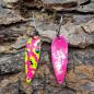 Preview: Whisper 2.2g Spoon #066 UV Aktiv Tiggi Pink Yellow Black / Pink Holo Flakes