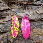 Preview: Sword 3.1g Spoon #066 UV Aktiv Tiggi Pink Yellow Black / Pink Holo Flakes