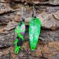 Preview: Whisper 2.2g Spoon #065 UV Aktiv Tiggi Green Black FlipFlop Purple / Green Holo Flakes