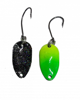 Adder 1.9g #002 UV Aktiv Neon Green - Neon Yellow / Black Holo