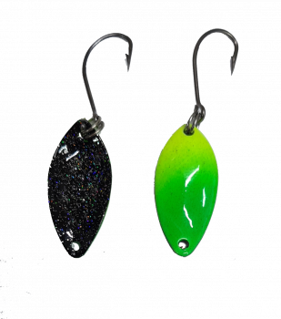 Leaf 2.0g #006 UV Aktiv Neon Green - Neon Yellow / Black Holo