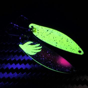 Preview: Kicker 3.5g Spoon #092 UV Aktiv Apex Predator – Neon Venom - Yellow-Pink-Black / Yellow - Black Dots