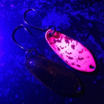 Yami 2.5g Spoon #080 Dark Holo Orange / UV Aktiv Raspberry Brown