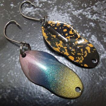 Wavemaker 3.0g Spoon #081 Metallic Purple Turquoise Gold  / Black Brown