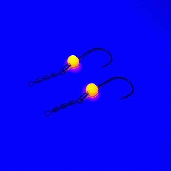 Essentials Gum Neon Orange - Troutpasta Tungsten Haken mit 3fach Wirbel in 4.6mm