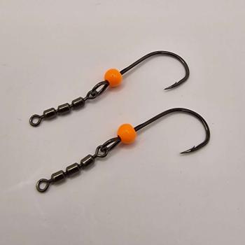 Essentials Gum Neon Orange - Troutpasta Tungsten Haken mit 3fach Wirbel in 3.8mm