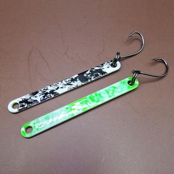 Bobbelsche 2.3g UL Trout Stick #004 UV Aktiv Green White / Black White