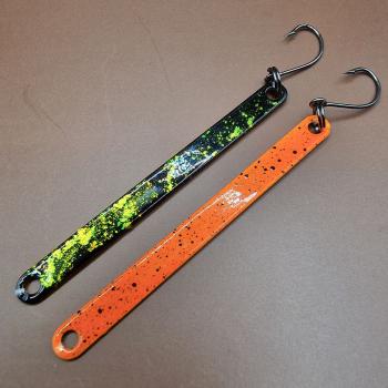 Bobbelsche 3.0g UL Trout Stick #003 UV Aktiv Orange Black Dots / Black Holo Flakes Gold Green