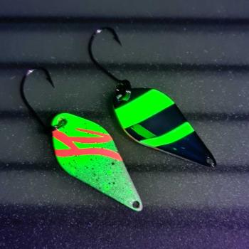 Sakana 3.9g Spoon #034 UV Aktiv Atomic Green / Black - Green