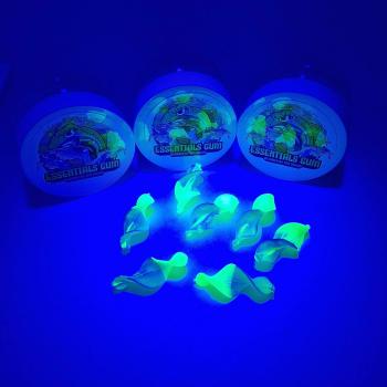 Essentials Gum - Troutpasta 35mm UV Aktiv White Chartreuse