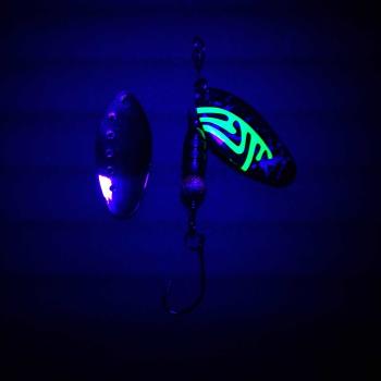 Creek Seeker 3.8g Spinner #003 UV Aktiv Camo Green