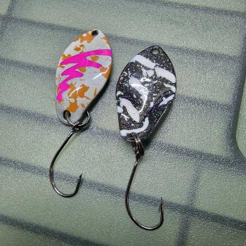 Jelly 3.0g Spoon #057 UV Aktiv FlipFlop Bug Pink / Black White Holo