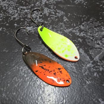 Yami 3.0g Spoon #087 UV Aktiv Orange Dark Brown / White Green