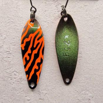 Rozah 2.5g Spoon #077 UV Aktiv Orange Wild Mesh / FlipFlop Green Purple