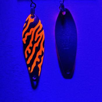 Rozah 2.5g Spoon #077 UV Aktiv Orange Wild Mesh / FlipFlop Green Purple