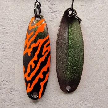 Mad 4.0g Spoon #077 UV Aktiv Orange Wild Mesh / FlipFlop Green Purple