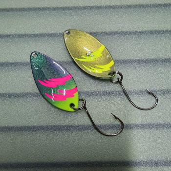 Leaf 3.0g Spoon #051 UV Aktiv FlipFlop Electric Pink / Gold Neon Yellow