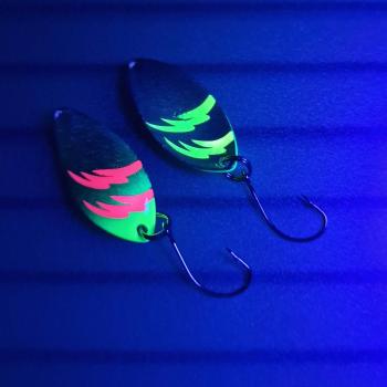 Leaf 3.0g Spoon #051 UV Aktiv FlipFlop Electric Pink / Gold Neon Yellow