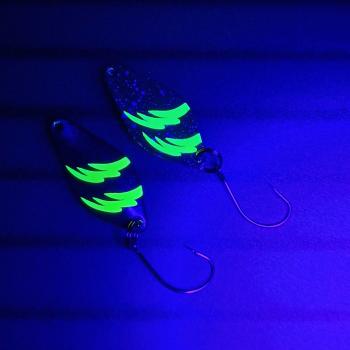 Belly 2.5g Spoon #049 UV Aktiv Electric Yellow / Brown Neon Green