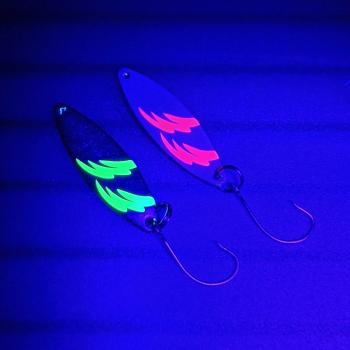 Kicker 2.7g Spoon #050 UV Aktiv FlipFlop Electric Green / Silver Neon Raspberry