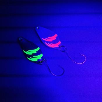 Belly 2.5g Spoon #050 UV Aktiv FlipFlop Electric Green / Silver Neon Raspberry