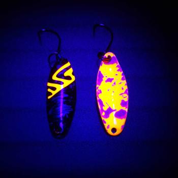 Sword 3.1g Spoon #055 UV Aktiv Camo Orange / Orange White