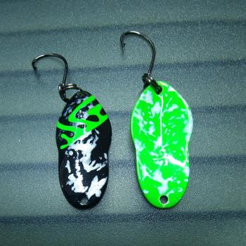 Wavemaker 3.0g Spoon #054 UV Aktiv Camo Green / Green White