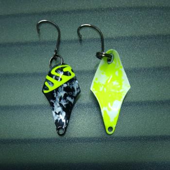 Stormy 2.3g Spoon #052 UV Aktiv Camo Yellow / Yellow White