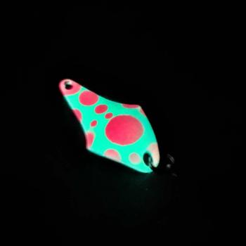 Stormy 2.3g Spoon #046 GLOW UV Aktiv Pink Dots / Blue