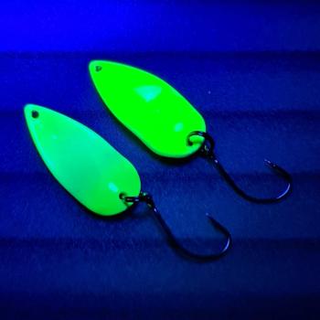 Catchmaker 2.5g Spoon #045 GLOW UV Aktiv Green / Yellow