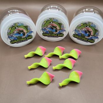 V2.0 Troutpasta 35mm - Essentials Gum - UV Aktiv Chartrause Pink