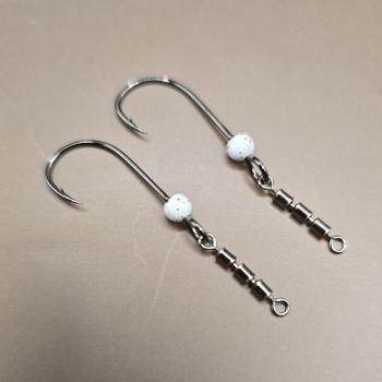 V2.0 Troutpasta White Red Tungsten Haken mit 3fach Wirbel in 3.8mm - Essentials Gum