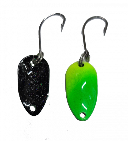 Adder 2.0g #006 UV Aktiv Neon Green - Neon Yellow / Black Holo