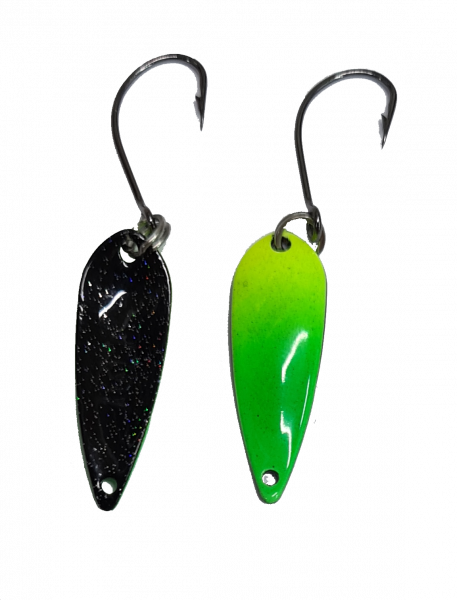 Whisper 1.6g #006 UV Aktiv Neon Green - Neon Yellow / Black Holo