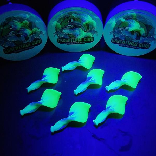 V2.0 Troutpasta 35mm - Essentials Gum - UV Aktiv White Chartrause