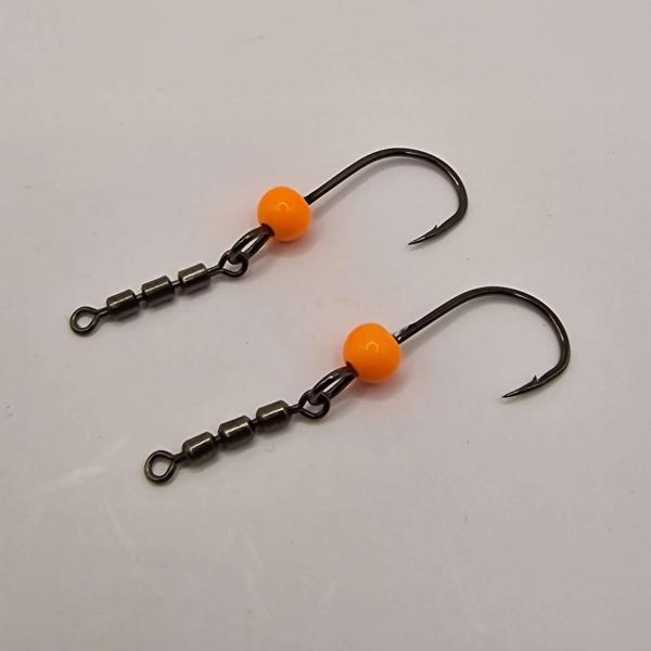 Essentials Gum Neon Orange - Troutpasta Tungsten Haken mit 3fach Wirbel in 4.6mm