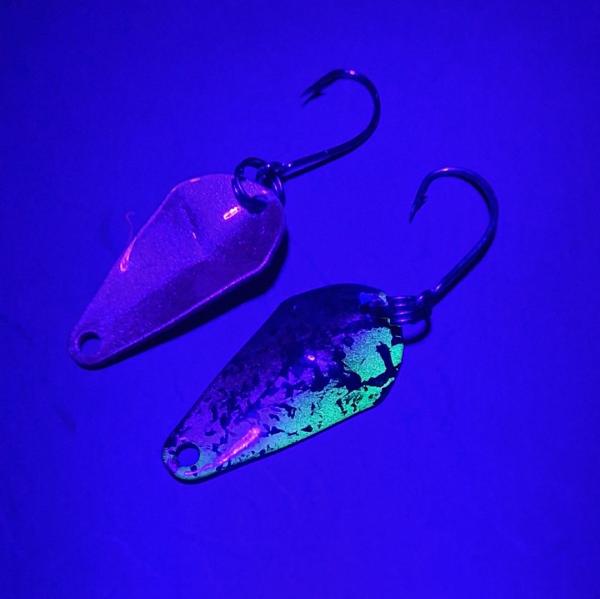 Scorpio 1.7g Spoon #078 UV Aktiv Copper Yellow Olive / Copper