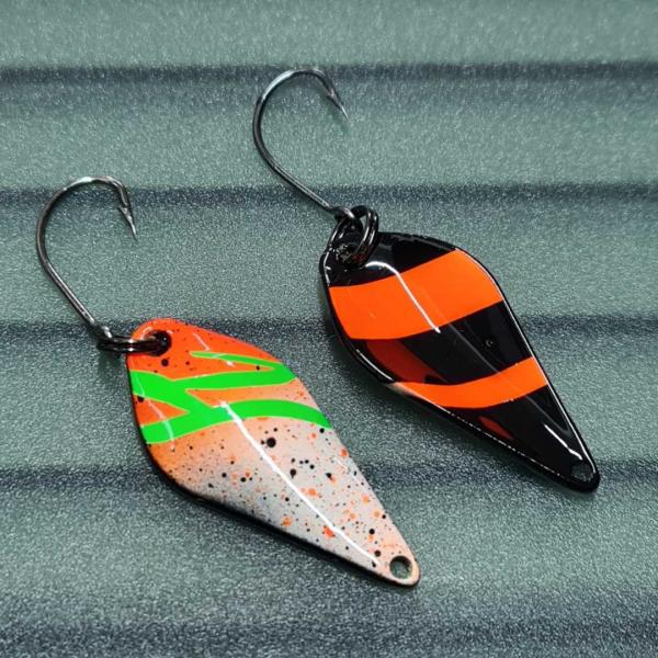 Sakana 3.9g Spoon #037 UV Aktiv Atomic Orange / Black - Orange