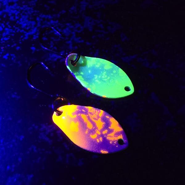 Jelly 2.0g Spoon #090 UV Aktiv White Orange / White Green