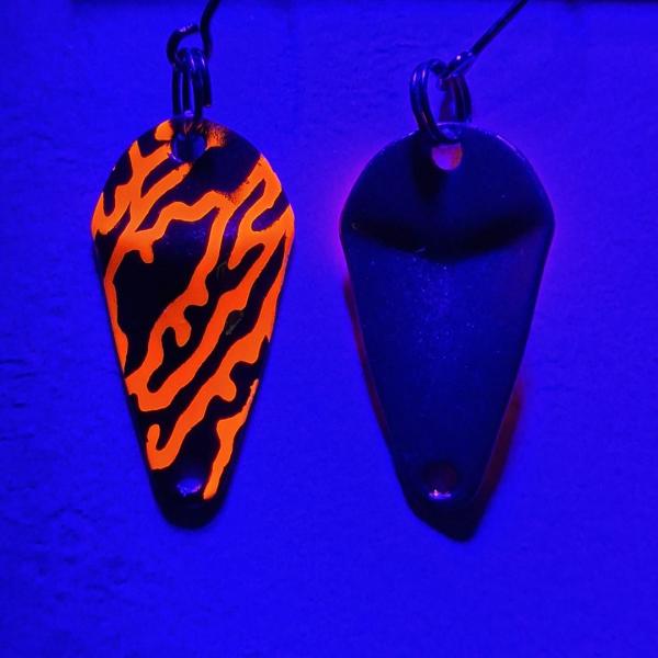 Scorpio 1.7g Spoon #077 UV Aktiv Orange Wild Mesh / FlipFlop Green Purple