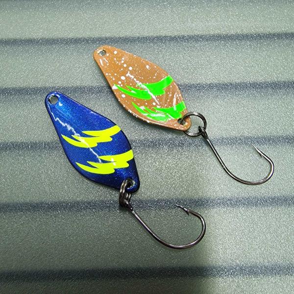 Belly 2.5g Spoon #049 UV Aktiv Electric Yellow / Brown Neon Green