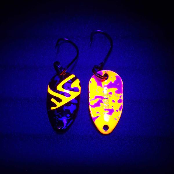 Adder 2.0g Spoon #055 UV Aktiv Camo Orange / Orange White