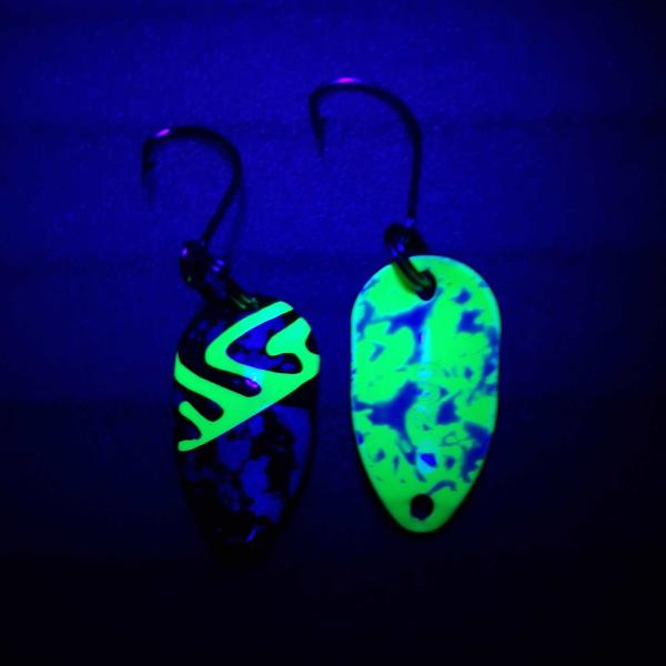 Adder 2.0g Spoon #054 UV Aktiv Camo Green / Green White