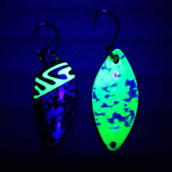 Leaf 3.0g Spoon #052 UV Aktiv Camo Yellow / Yellow White