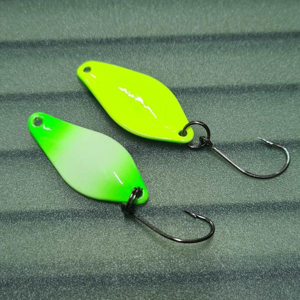 Belly 2.5g Spoon #045 GLOW UV Aktiv Green / Yellow