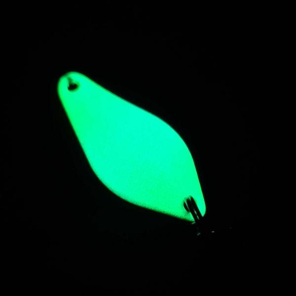 Belly 2.5g Spoon #045 GLOW UV Aktiv Green / Yellow