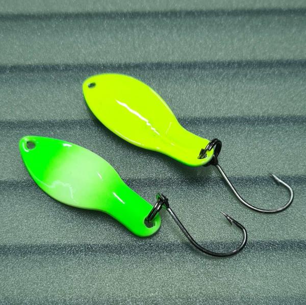 Storm 2.5g Spoon #045 GLOW UV Aktiv Green / Yellow