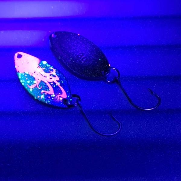 Leaf 3.0g Spoon #044 UV Aktiv Oktopussy Purple / FlipFlop Green-Red