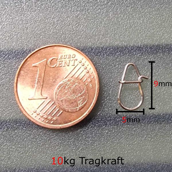 Ultralight Mini Snap 9mm Größe 00 - Spoon Lock Trout