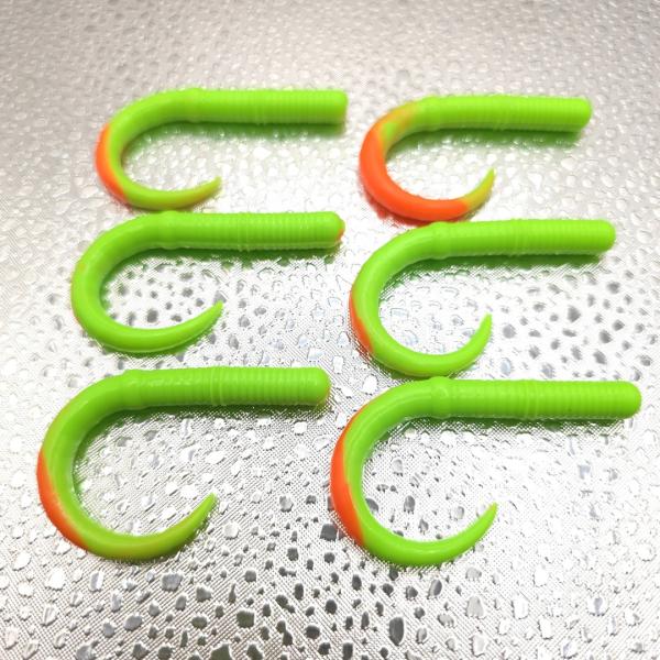 Wurmulus Prime 63mm - Essentials Gum - UV Aktiv Chartrause Orange